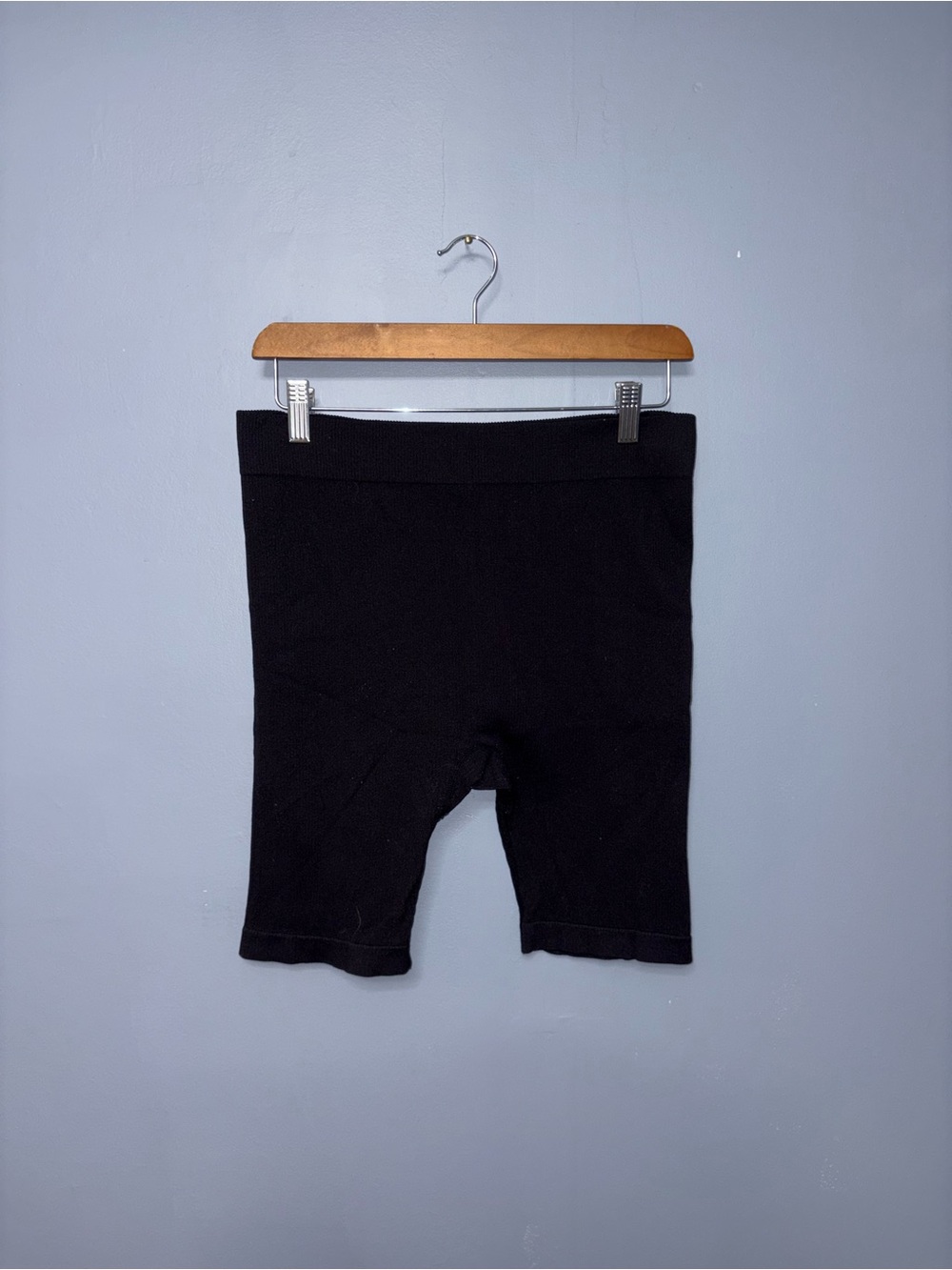 Ardene | Black Ribbed Bike Shorts | Size Large